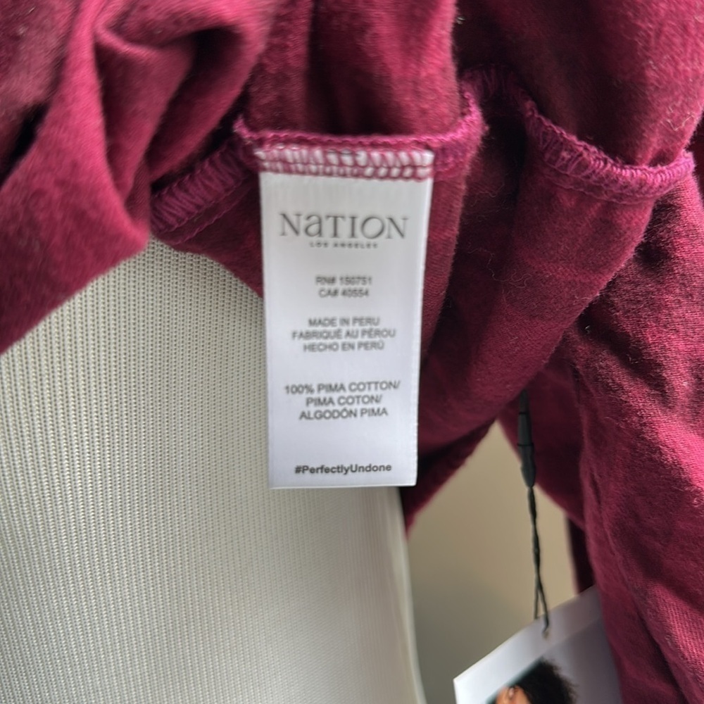 Nation LTD May Pim Cotton Plaid Flannel Top, Medium, NWT - Picture 9 of 12